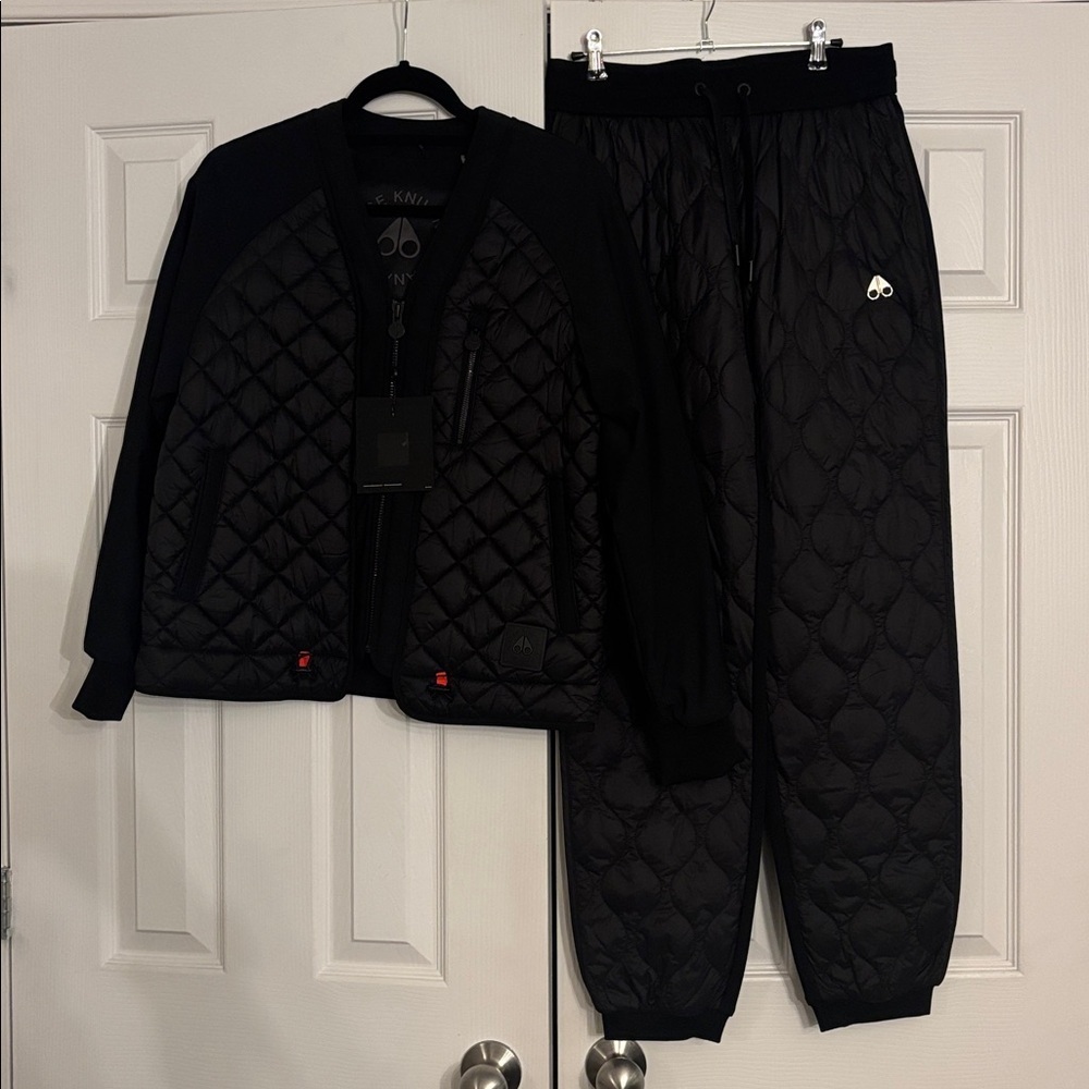 ◼️NWT Moose Knuckles Black Quilted SET Jacket size XS //Pants size S - Picture 15 of 16